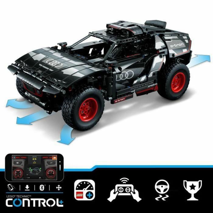 LEGO Technic 42160 Audi RS Q e-tron, Coche de Rally Teledirigido, Modelo Todoterreno Dakar 3