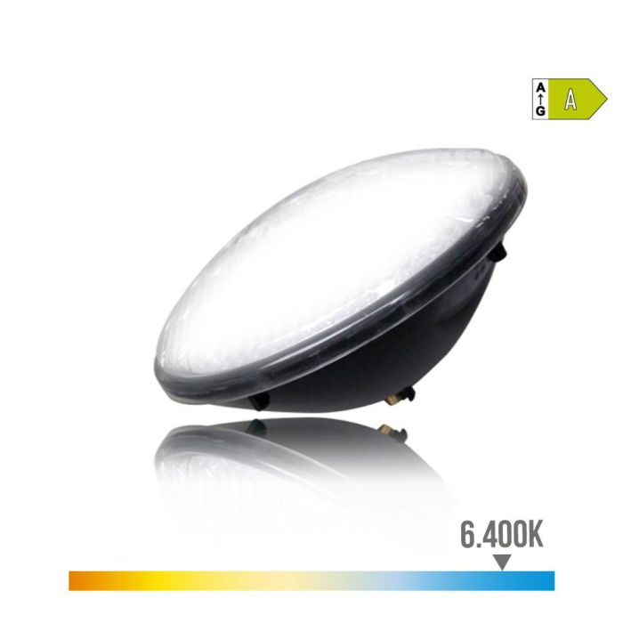 Edm Bombilla LED PAR56 15W 1300lm 6500K Blanco Frío IP68 Ø17,6x6cm para Piscina Edm Bombilla LED PAR56 15W 1300lm 6500K Blanco Frío IP68 Ø17,6x6cm para Piscina