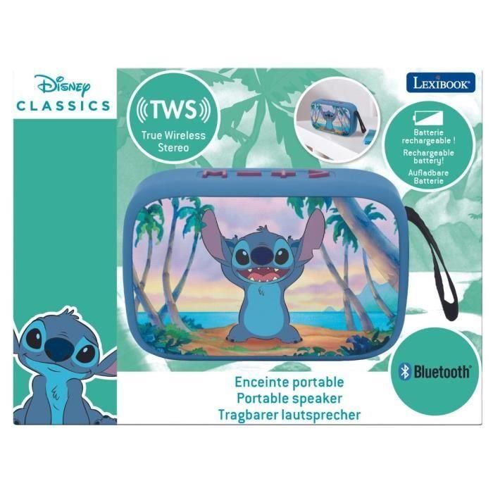 Lexibook Bt018D Altavoz Portátil Bluetooth Disney Stitch - Sonido Claro y Potente para Tus Dispositivos 4 Lexibook Bt018D Altavoz Portátil Bluetooth Disney Stitch - Sonido Claro y Potente para Tus Dispositivos 4