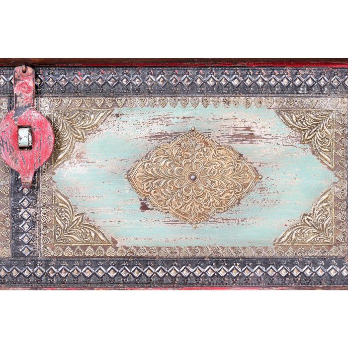 Giner y Colomer Baúl Madera de Mango Rojo Envejecido y Cerezo 45x116x40 cm 4 Giner y Colomer Baúl Madera de Mango Rojo Envejecido y Cerezo 45x116x40 cm 4