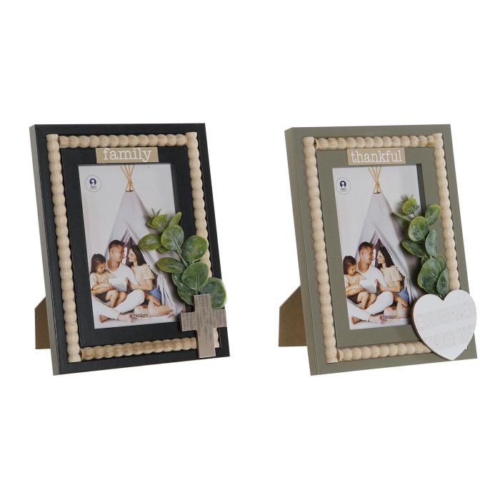 Marco Foto 10X15 Scandi DKD Home Decor Verde Negro 2 x 21 x 16 cm (12 Unidades) Marco Foto 10X15 Scandi DKD Home Decor Verde Negro 2 x 21 x 16 cm (12 Unidades)