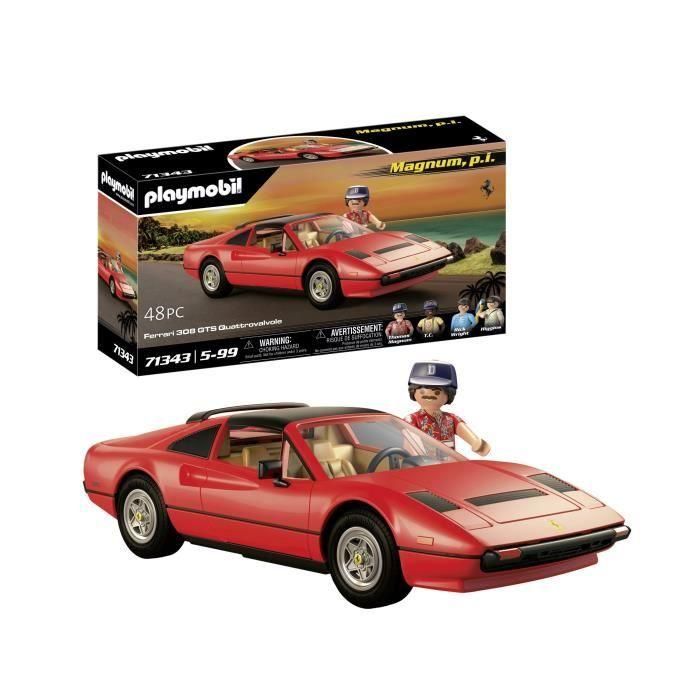 PLAYMOBIL 71343 Magnum - Ferrari 308GTS - Coches Clásicos - Coche de colección 2