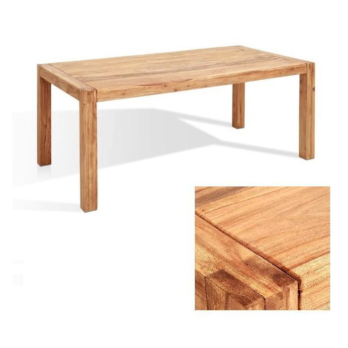 DKD Home Decor Mesa Comedor Alpino Sheesham Natural Marron 180 x 90 x 76 cm 1