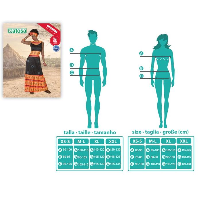 Disfraz Africana Mujer Adulto XS-S 1 Disfraz Africana Mujer Adulto XS-S 1