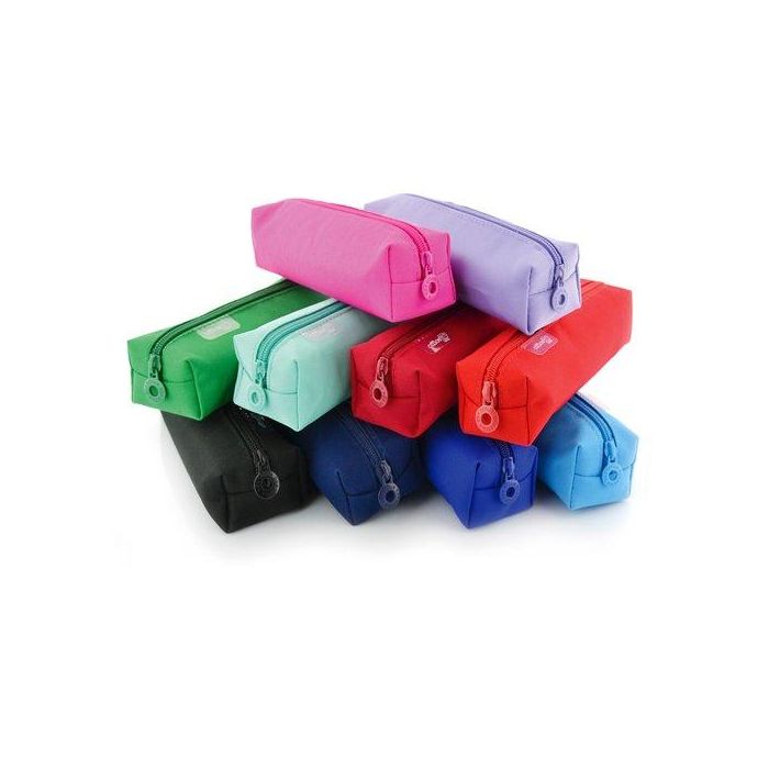 Portatodo Colorline Cuadrado Con Cierre Cremallera
