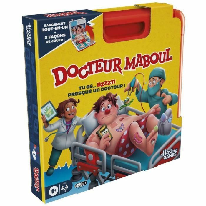 Dr. Maboul, juego de mesa electrónico con estuche de transporte todo en uno, 2 formas de jugar, 1 o más jugadores, 10 minutos, 1