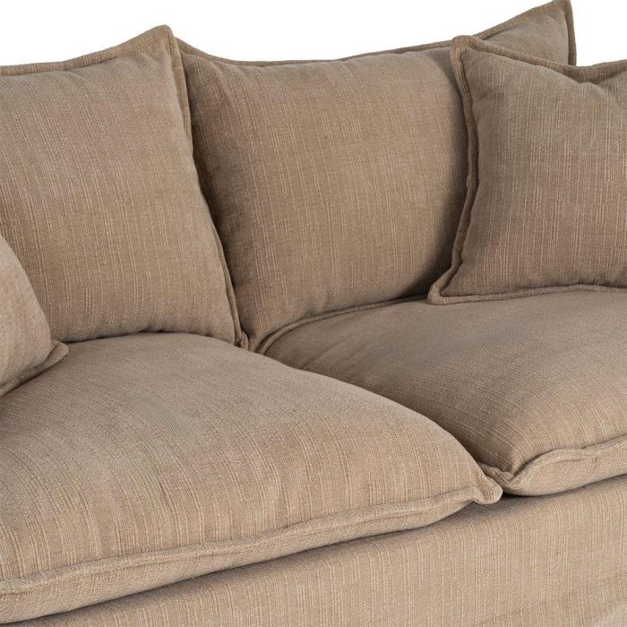 Sofá 2 Plazas Beige Oscuro Tejido 181 X 103 X 72 cm