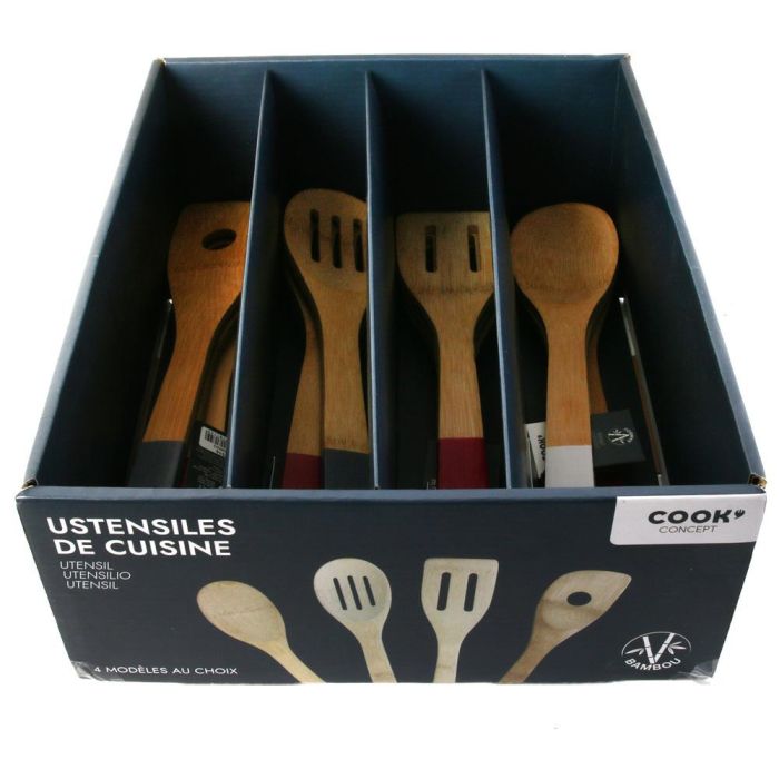 Cook Concept Utensilios de Madera para Cocina Cuchara y Espátulas Surtidas 3