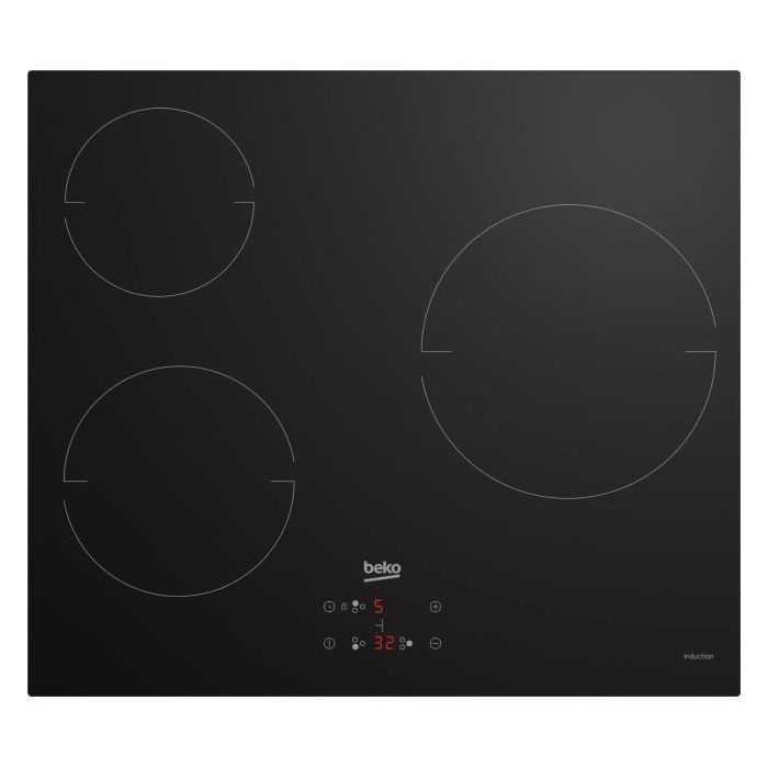 Beko HIC63400 Placa vitrocerámica 3 fuegos 60 cm 0 Beko HIC63400 Placa vitrocerámica 3 fuegos 60 cm 0