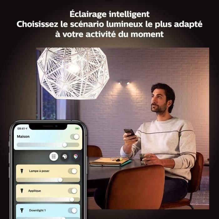 Philips Hue White Ambiance, LED conectado LED E27 equivalente 75W, 1100 Lumen, Bluetooth Compatible, 2 paquete 2 Philips Hue White Ambiance, LED conectado LED E27 equivalente 75W, 1100 Lumen, Bluetooth Compatible, 2 paquete 2