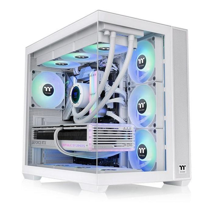 Thermaltake View 380 TG ARGB Snow Midi Tower PC Blanca 1 Thermaltake View 380 TG ARGB Snow Midi Tower PC Blanca 1