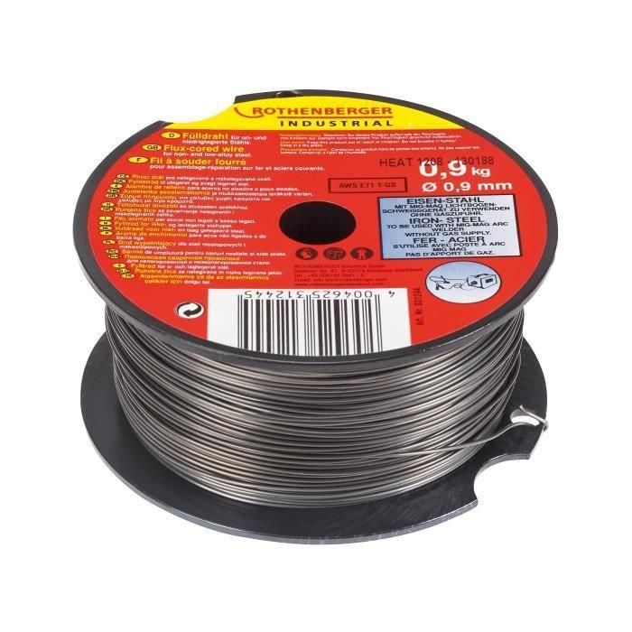 Carrete de Alambre Alambre Rothenberger 0,9Mm 0,9Kg para Estacion Mig / Mag 1 Carrete de Alambre Alambre Rothenberger 0,9Mm 0,9Kg para Estacion Mig / Mag 1