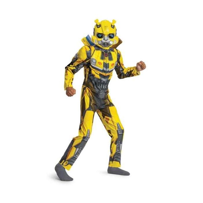 Disfraz Hasbro Transformers Bumblebee Musculo Classic Talla 7-8 Años