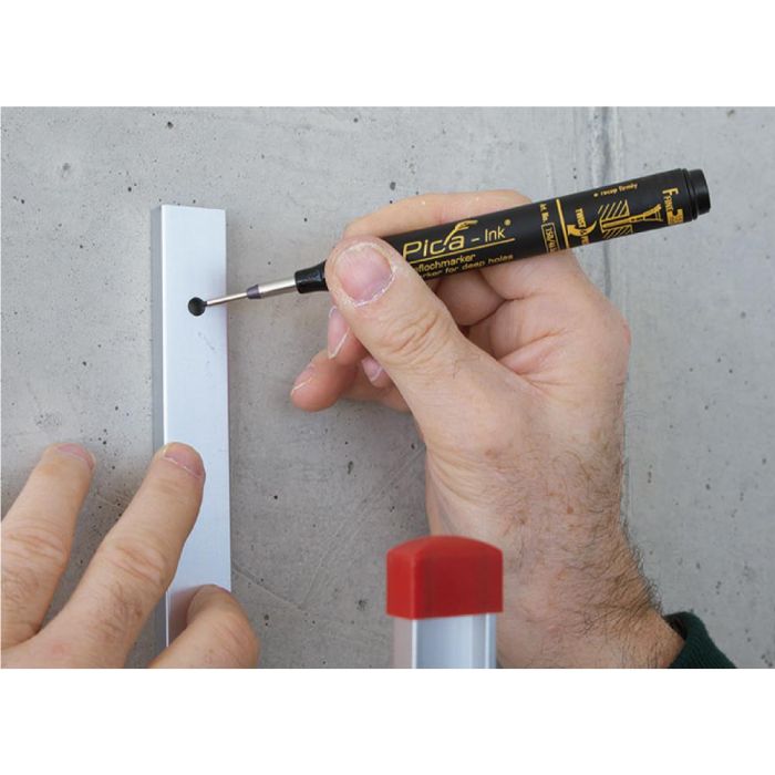 Marcador permanente de tinta para agujeros profundos, negro 1 Marcador permanente de tinta para agujeros profundos, negro 1