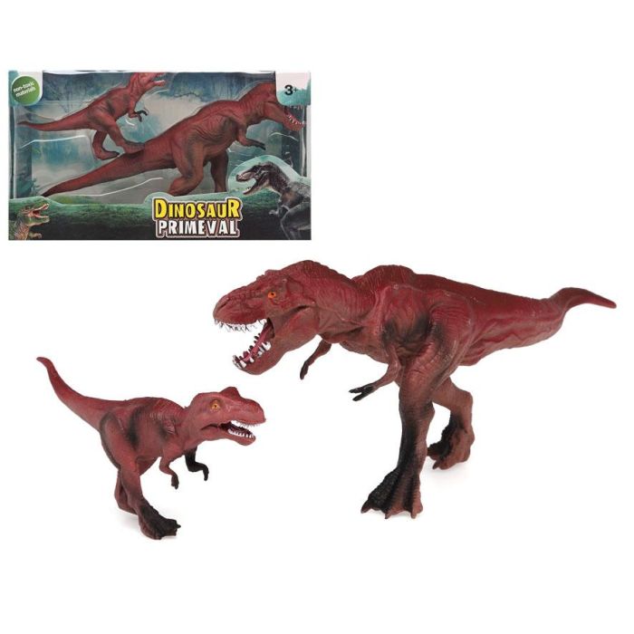 Dinosaurios Dúo Marrón 32x18 cm 1 Set 2 Unidades