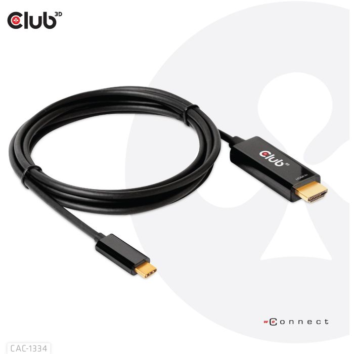 Club3D Cable HDMI a USB-C Activo 4K 60Hz 1.8m para Vídeo de Alta Calidad 6