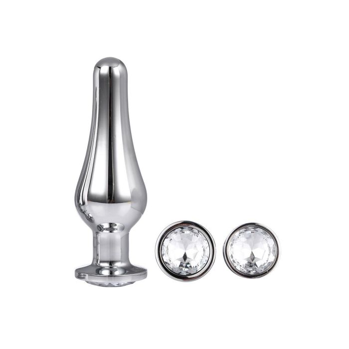 Plug Anal Dream Toys Gleaming Love Plateado 3 Plug Anal Dream Toys Gleaming Love Plateado 3
