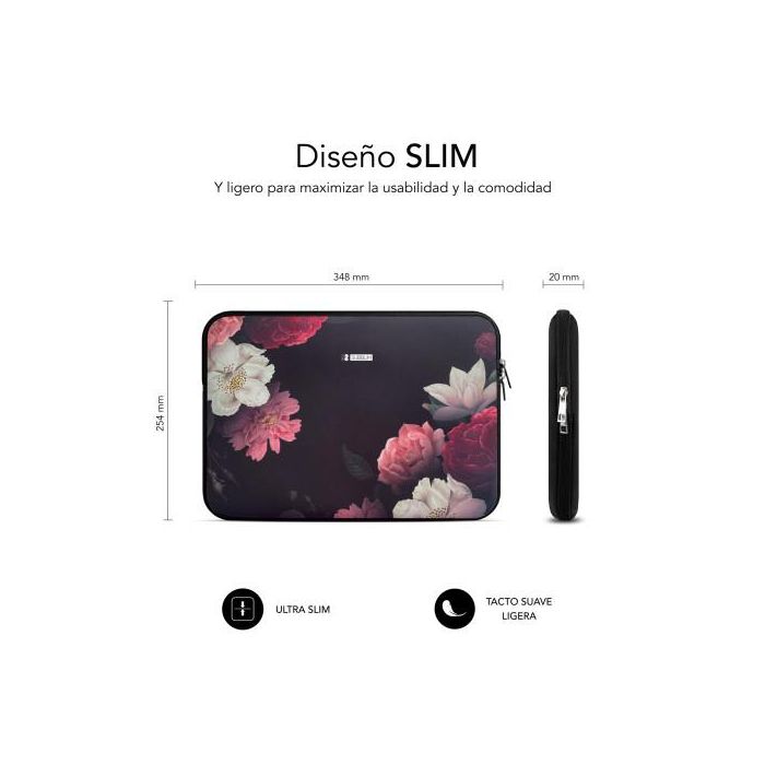 SUBBLIM Trendy Sleeve Neo Flowers 13,3-14" 3