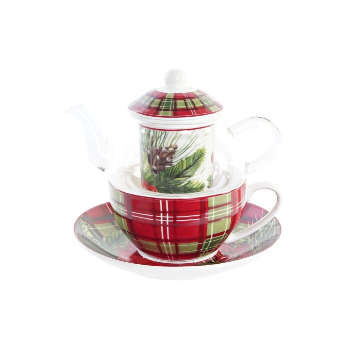 Tetera Navidad Tradicional DKD Home Decor Rojo Verde 13.5 x 15 x 15 cm (2 Unidades) 1 Tetera Navidad Tradicional DKD Home Decor Rojo Verde 13.5 x 15 x 15 cm (2 Unidades) 1