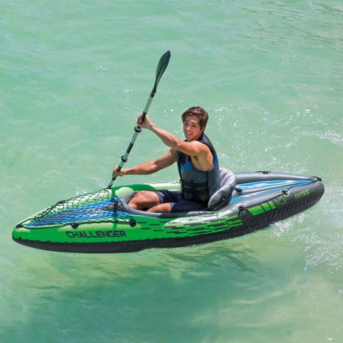Canoa Hinchable Intex Challenger K1 Verde Hinchable 274 x 33 x 76 cm 2 Canoa Hinchable Intex Challenger K1 Verde Hinchable 274 x 33 x 76 cm 2