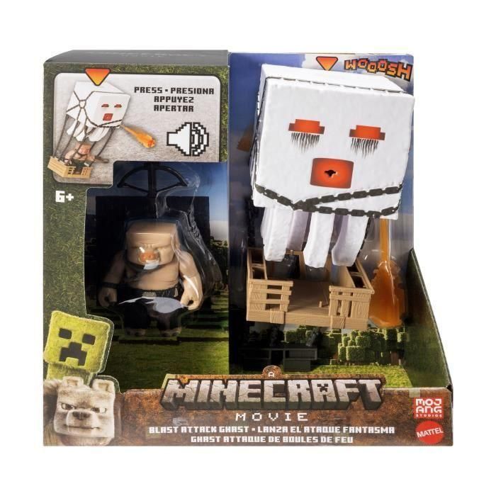 Mattel Jfb69 Figura Ghast con Proyectiles de Ataque Minecraft La Película, Guerrero Piglin 8cm, Luces y Sonidos +6 Años 5 Mattel Jfb69 Figura Ghast con Proyectiles de Ataque Minecraft La Película, Guerrero Piglin 8cm, Luces y Sonidos +6 Años 5