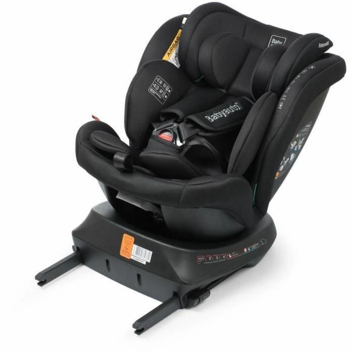 Babyauto Silla de Coche RODIA BAB8435593703359 Grupo 0/1/2/3 I-Size Plus 40-150 cm Isofix Giratoria Reclinable Reductor Negro