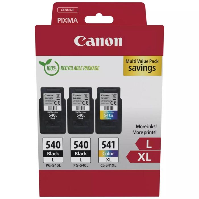 Cartucho de Tinta Original Canon PG-540LX2/CL-541XL Negro/Cian/Magenta/Amarillo 1 Cartucho de Tinta Original Canon PG-540LX2/CL-541XL Negro/Cian/Magenta/Amarillo 1