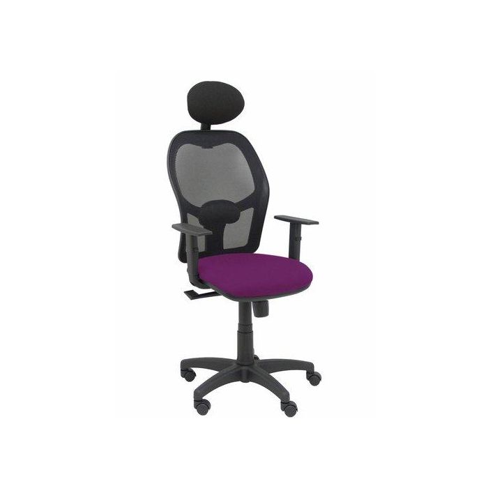 Silla Piqueras Y Crespo Alocen Brazos Regulables Cabecero Fijo Malla Negro Y Asiento Bali Morado