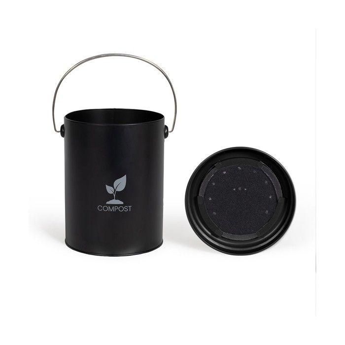 Livoo MES154N Cubo de compostaje de cocina negro de 6 litros 3