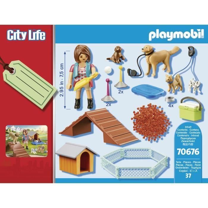 Playmobil 70676 Set de Regalo: Entrenadora de Perros con Pista de Adiestramiento Canino, Rampa y Slalom | Edades +4 años 3 Playmobil 70676 Set de Regalo: Entrenadora de Perros con Pista de Adiestramiento Canino, Rampa y Slalom | Edades +4 años 3