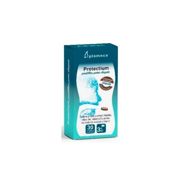 Protectium Pastillas para Chupar 30 Comp Mast. para Irritación y Dolor de Garganta, Previene Virus y Refuerza Defensas