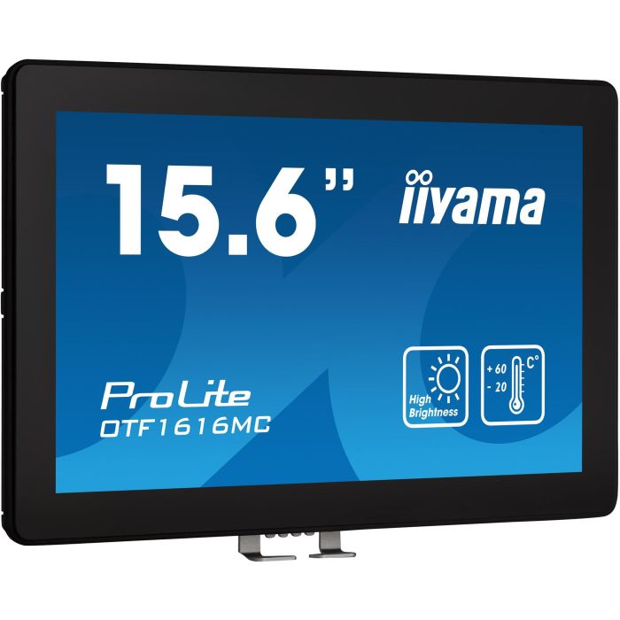iiyama OTF1616MC-B1 Monitor Táctil 15.6" Full HD 1920x1080 Pixeles HDMI DP USB Negro