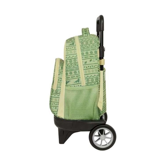 Mochila Escolar con Ruedas Mufasa Verde Beige 33 x 45 x 22 cm 2