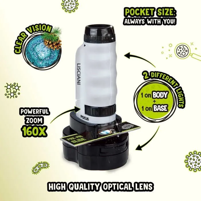 Lisciani Giochi Microscopio Portátil - SOY UN GENIO - Aumento Potente LIS8008324105557 2 Lisciani Giochi Microscopio Portátil - SOY UN GENIO - Aumento Potente LIS8008324105557 2