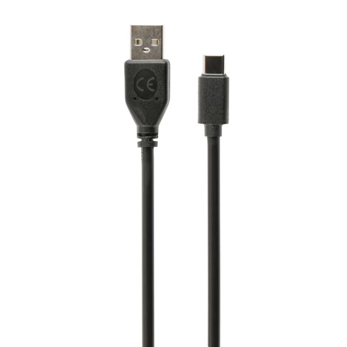 Gembird Cable USB-A a USB-C 1m USB 2.0 Negro, Carga Rápida 3A/36W y Sincronización de Datos hasta 480 Mbps