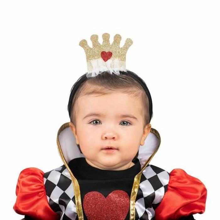 Disfraz reina de corazones bebé vestido con enagua y diadema talla 7-12 m 2 Disfraz reina de corazones bebé vestido con enagua y diadema talla 7-12 m 2