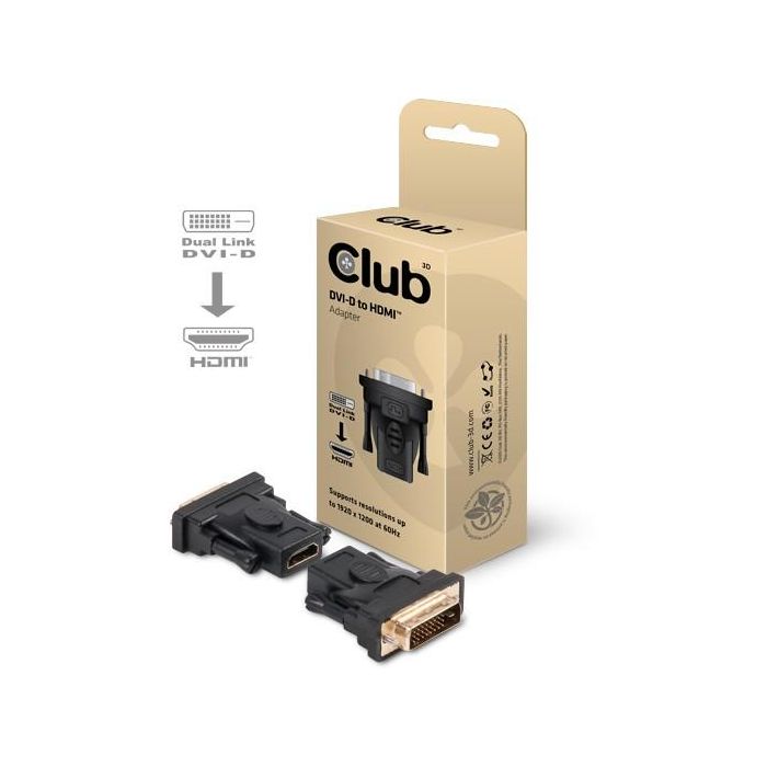 Club3D Adapter DVI > HDMI St/Bu 1 Club3D Adapter DVI > HDMI St/Bu 1