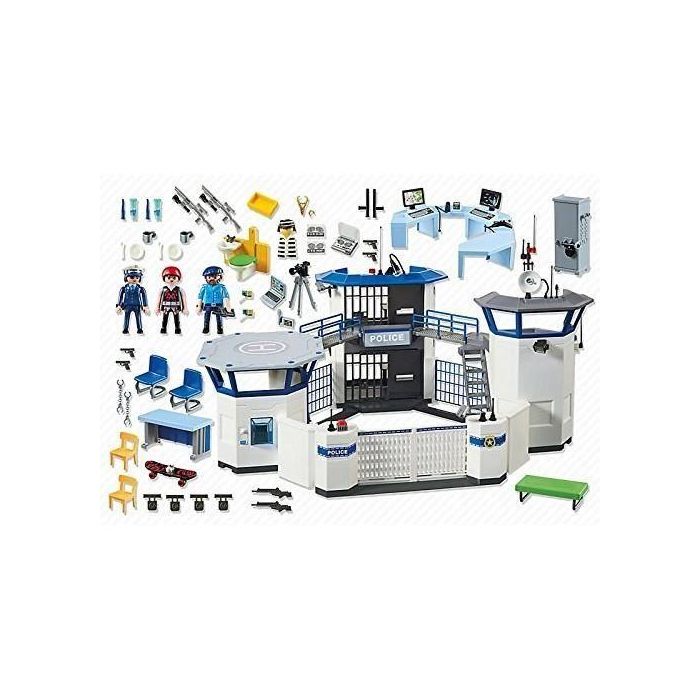 Playmobil 6919 Estación de Policía con Prisión, Escapada de Prisionero, Pared Rompible, 3 Figuras y Caja Huellas Digitales 3 Playmobil 6919 Estación de Policía con Prisión, Escapada de Prisionero, Pared Rompible, 3 Figuras y Caja Huellas Digitales 3