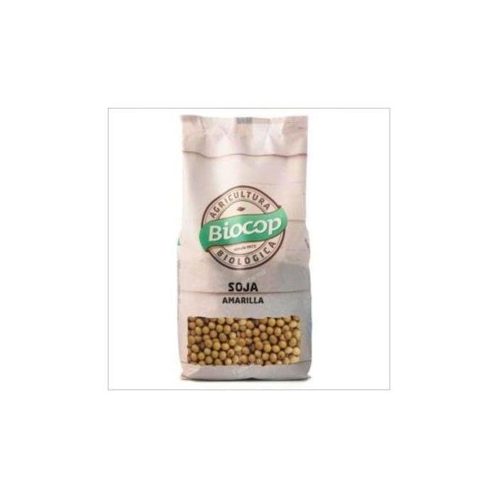 BIOCOP Soja Amarilla en Grano 500g Bio - Fuente de Proteínas Vegetales, Reduce Colesterol, Salud Cardiovascular