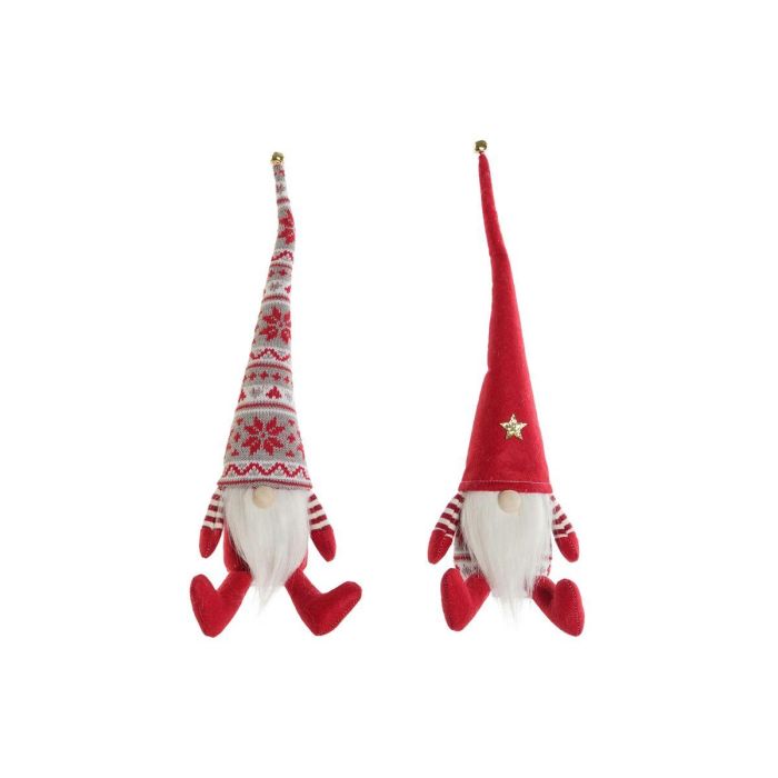 Figura Navidad Tradicional DKD Home Decor Rojo Blanco 10 x 40 x 10 cm (2 Unidades) Figura Navidad Tradicional DKD Home Decor Rojo Blanco 10 x 40 x 10 cm (2 Unidades)