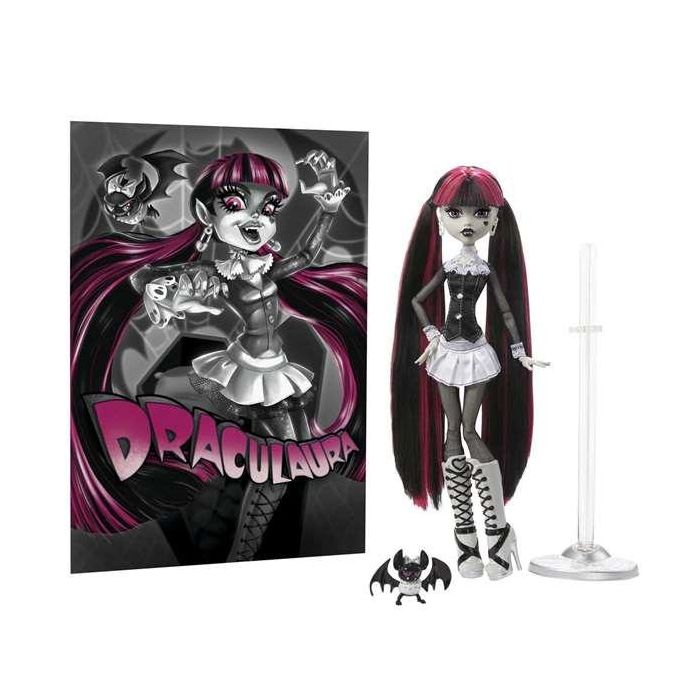 Muñeca monster high reel drama draculaura en blanco y negro. 2 Muñeca monster high reel drama draculaura en blanco y negro. 2