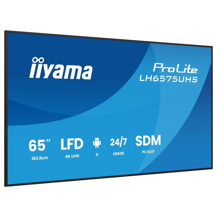 iiyama LH6575UHS-B2AG Pantalla LCD 65" 4K UHD Digital Signage 24/7 8
