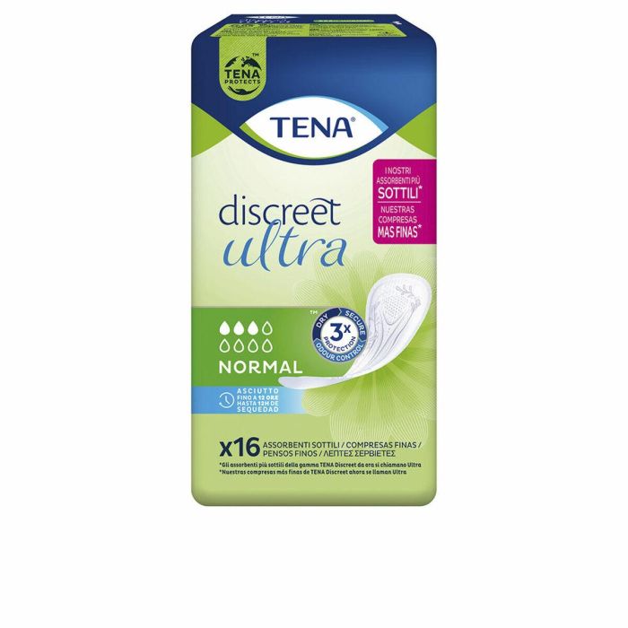 Tena Lady DISCREET ULTRA Compresa Incontinencia Normal para Mujer, 16 unidades