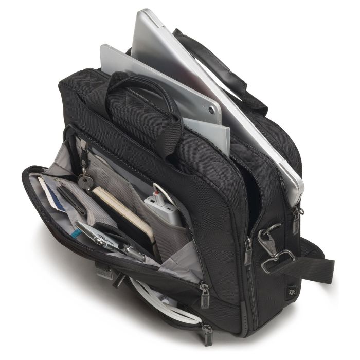 DICOTA Eco Top Traveller PRO Maletín Toploader para portátil de 14.1" Fabricado con Materiales Reciclados 4
