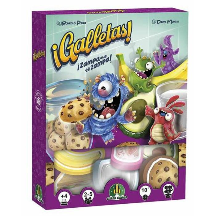 Falomir Juego de Mesa Zampa que te Zampa! Galletas - Evita que te quiten tu alimento favorito y no pierdas la partida. Ideal +5 años. Español. 1