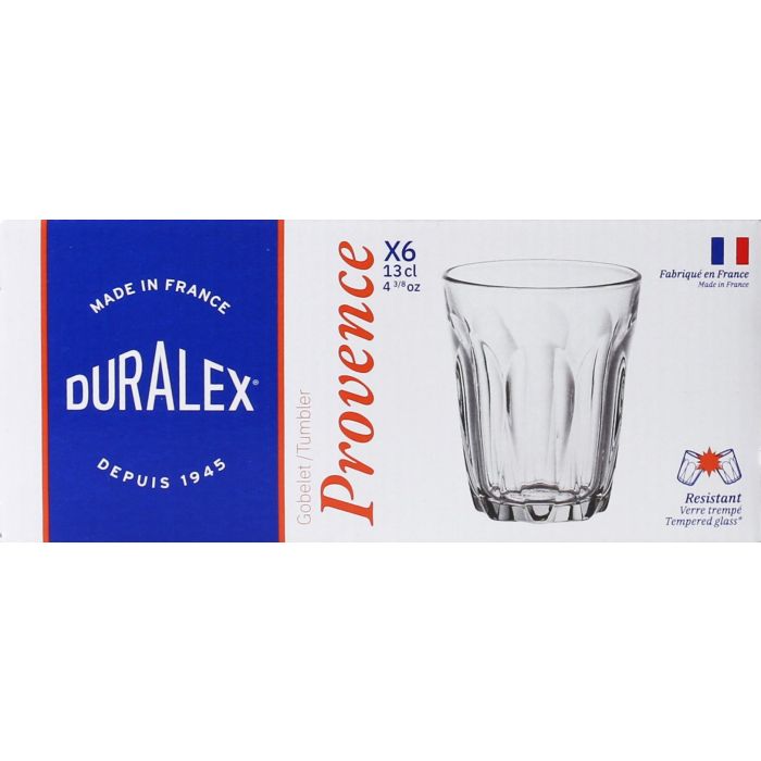 Duralex Set 6 Vasos Transparentes 13 cl Colección Provence (12 Cajas) 1