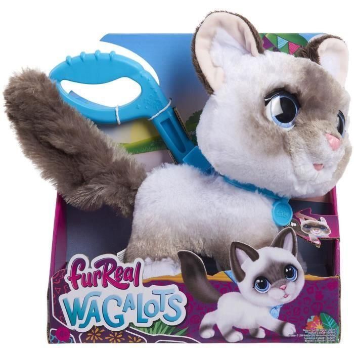 Juguete interactivo - FURREAL FRIENDS - Big Walking Kitten 23 cm - Animal interactivo con correa