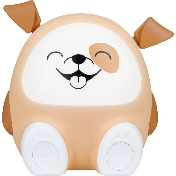 Bigben Interactive BIG1720484467997 Altavoz luminoso y luz nocturna de Perro, Bluetooth 5.0, 15W, Batería USB-C 1