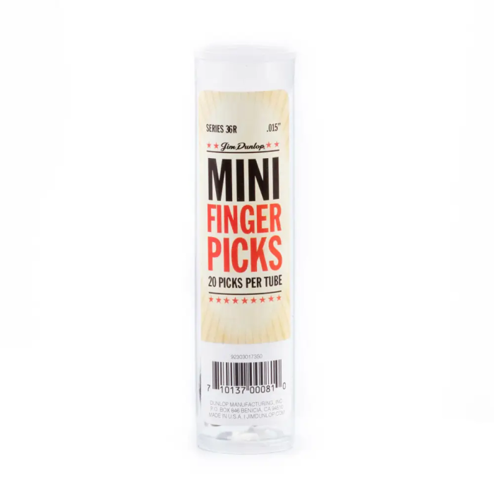 Dunlop Púas Dedo Nickel Silver Mini .015" (0.38 Mm) Pack 20 2