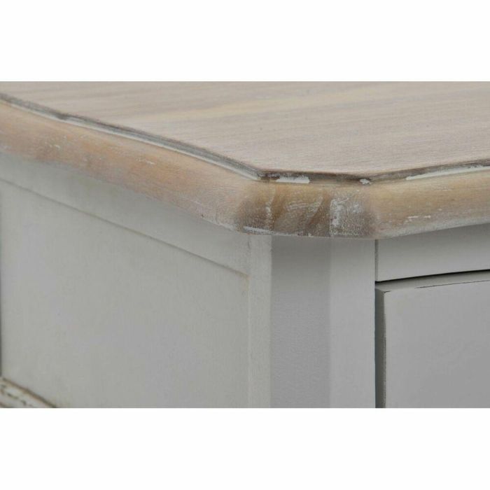 Mesita De Noche Tradicional DKD Home Decor Blanco Natural 35 x 69 x 48 cm 2